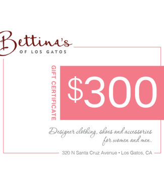 Gift Certificate $300