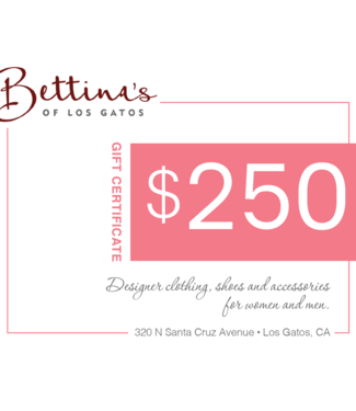 Gift Certificate $250