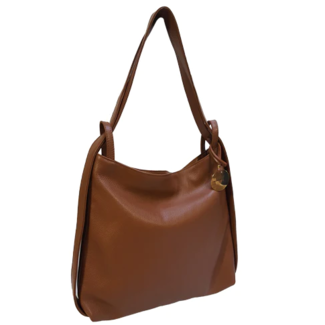 Leather Tote Cognac One
