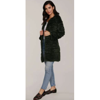 dolce Cabo Full Fur Cardigan Evergreen