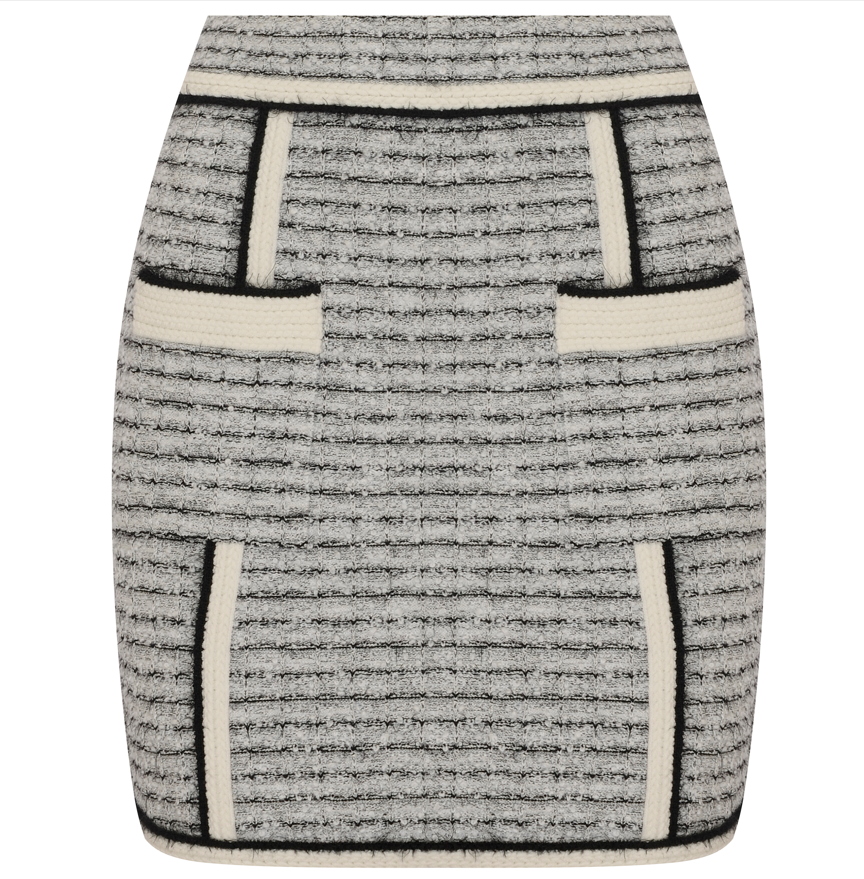 Paola Bernardi Deise Knit Mini Skirt Off White - Bettina's of Los