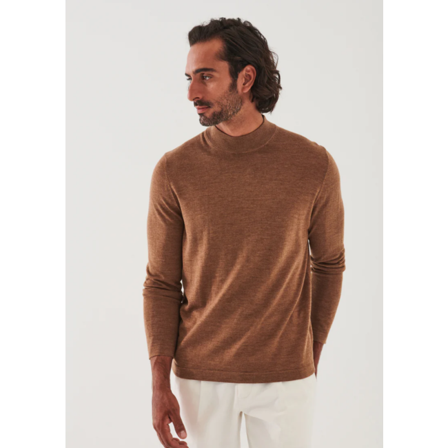 Assaraf Merino Mock Neck Sweater Nougat 