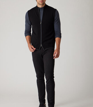 Raffi Raffi Full Zip Knit Vest Black
