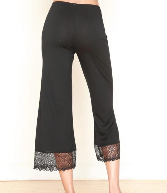 Only Hearts Lace PJ Set Black