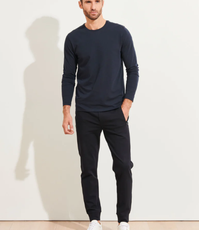 Patrick Assaraf Iconic L/S T-Shirt Midnight