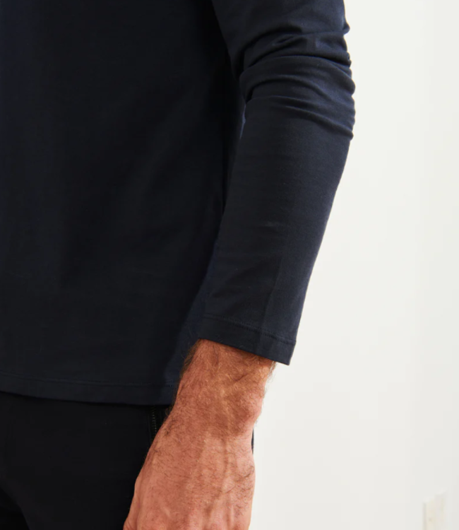 Patrick Assaraf Iconic L/S T-Shirt Midnight