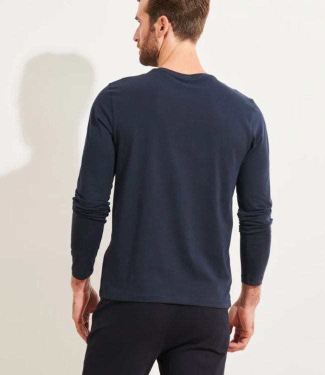 Patrick Assaraf Iconic L/S T-Shirt Midnight