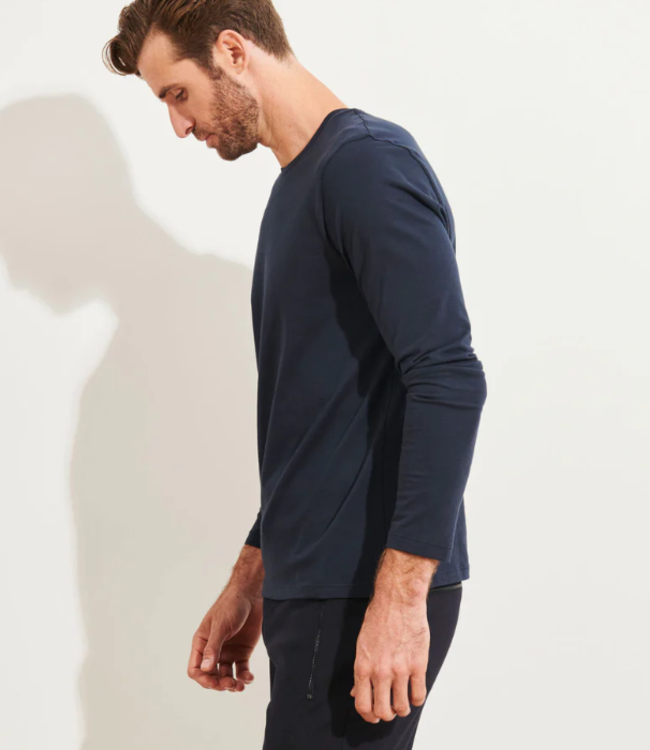 Patrick Assaraf Iconic L/S T-Shirt Midnight