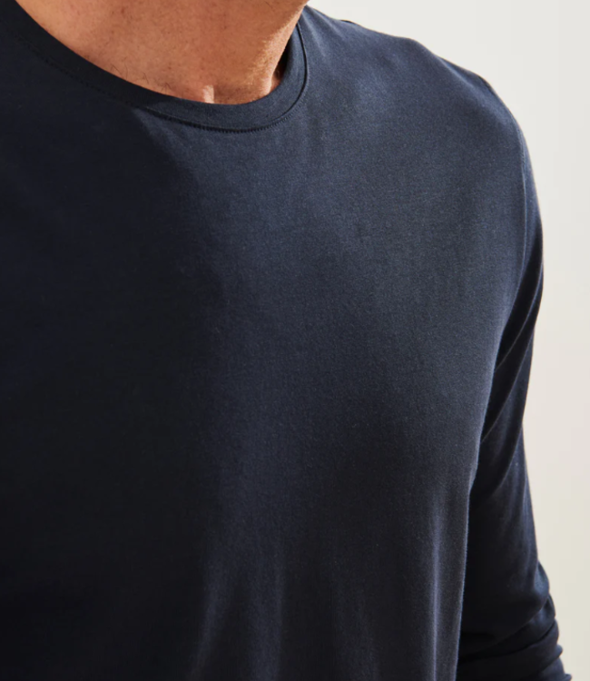 Patrick Assaraf Iconic L/S T-Shirt Midnight