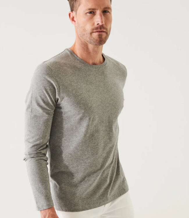 Patrick Assaraf Iconic L/S Grey Mist