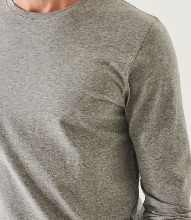 Patrick Assaraf Iconic L/S Grey Mist