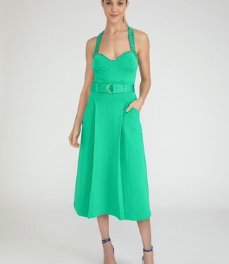 Paola Bernardi Alice Midi Skirt Kelly Green