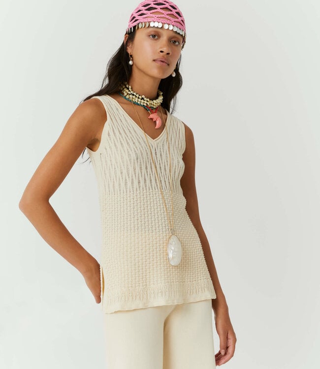 Beatrice B Tofu Knit Vest