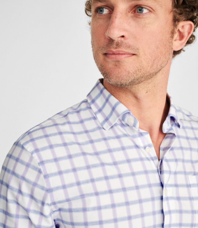 Johnnie-O Jagger Pastel Check Long Sleeve Performance Button Down