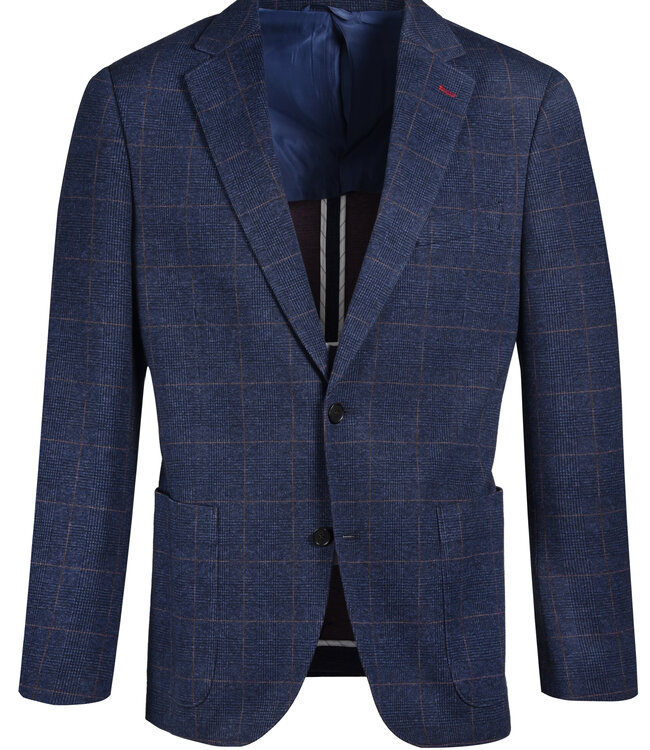 Ibiza Navy/Grey Windowpane Plaid