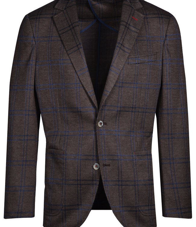 Ibiza Brown/Blue Plaid with Patch Pocket