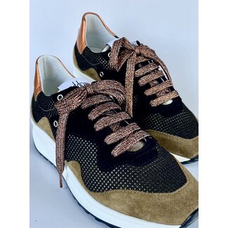 Vaddia Gold Met Mix Sneaker