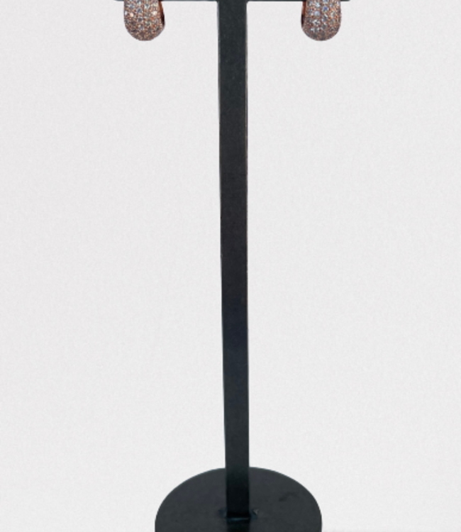 Theia Petite Huggie Micro Pave Rose Gold