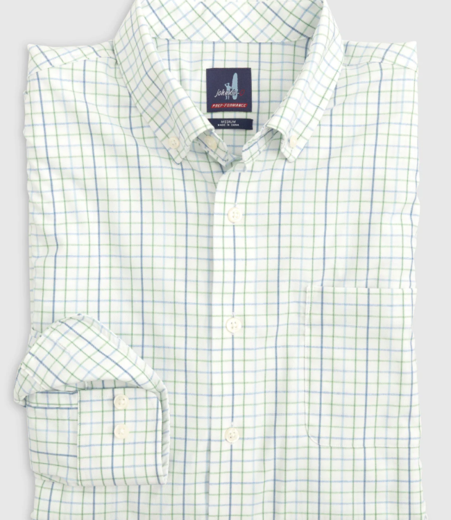 Johnnie-O Sav White Blue & Green- Oceanside