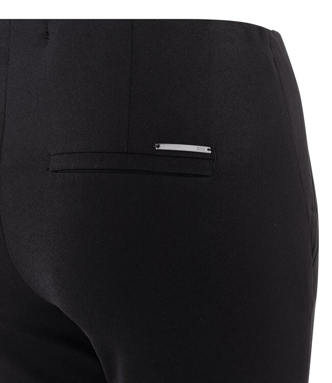 MAC Jeans Anna Zip Black Tapered Pant