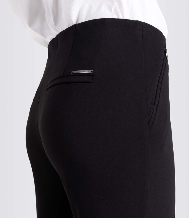 MAC Jeans Anna Zip Black Tapered Pant