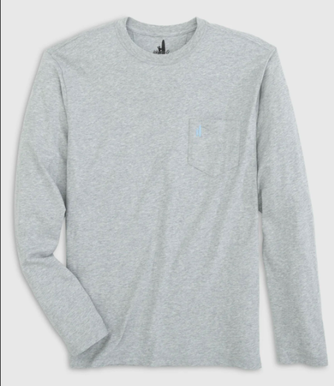 Johnnie-O Brennan Long Sleeve Heather Grey