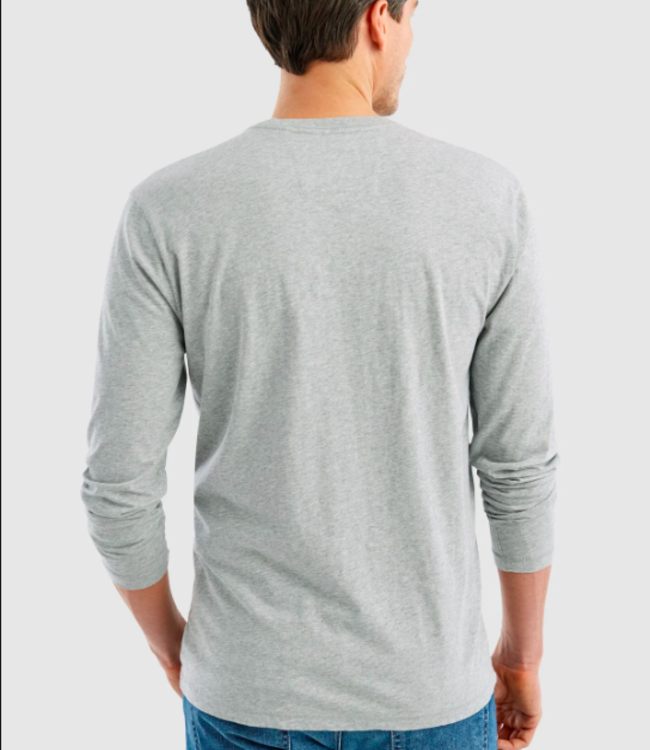 Johnnie-O Brennan Long Sleeve Heather Grey
