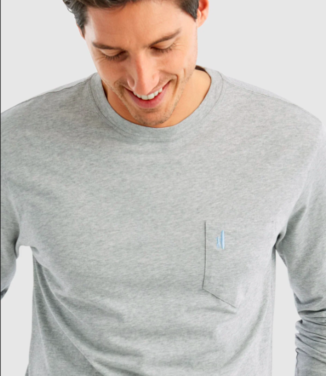 Johnnie-O Brennan Long Sleeve Heather Grey