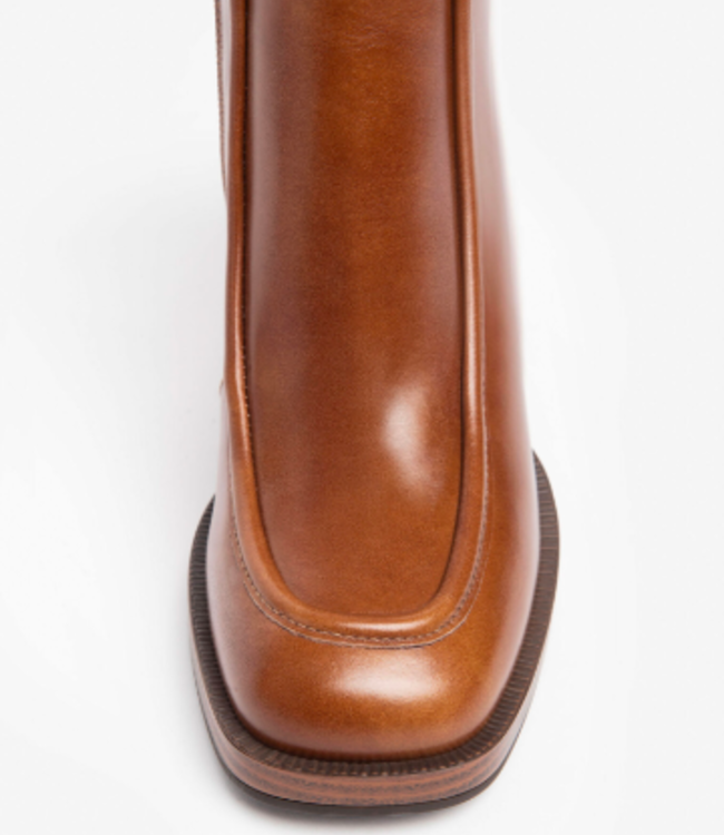 Nero Giardini Square Toe Boot Camel