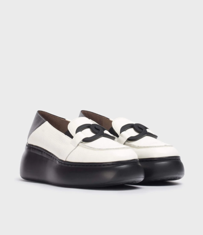 Wonders Black/White Loafers Bettina's of Los Gatos