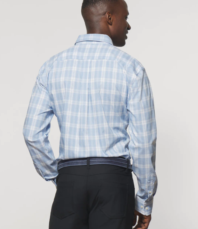 Johnnie-O Baise Plaid Laguna Blue