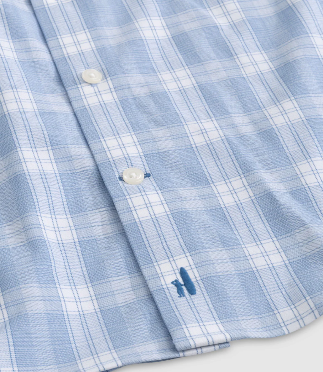 Johnnie-O Baise Plaid Laguna Blue