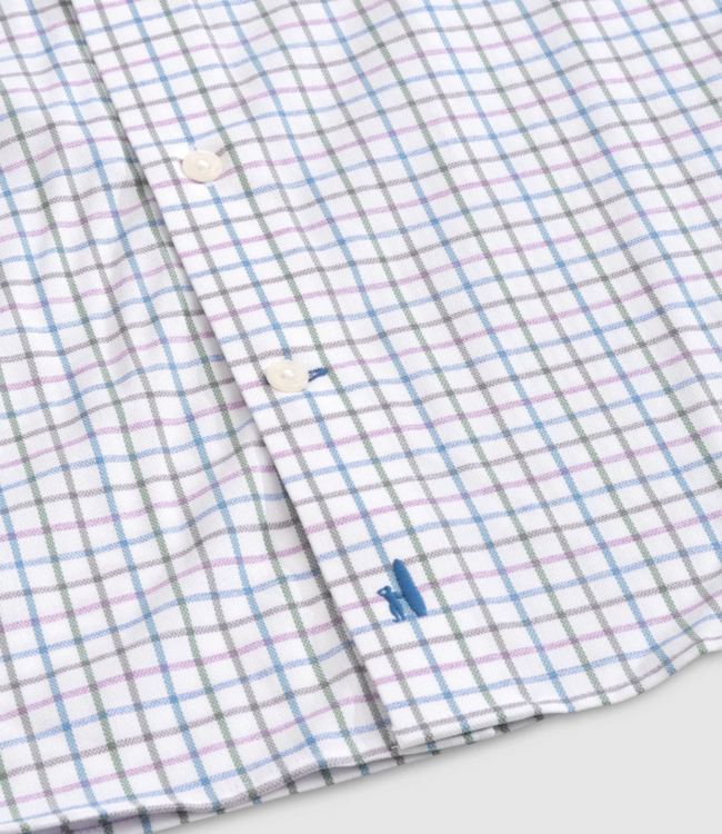 Johnnie-O Childers Grid Print Purple