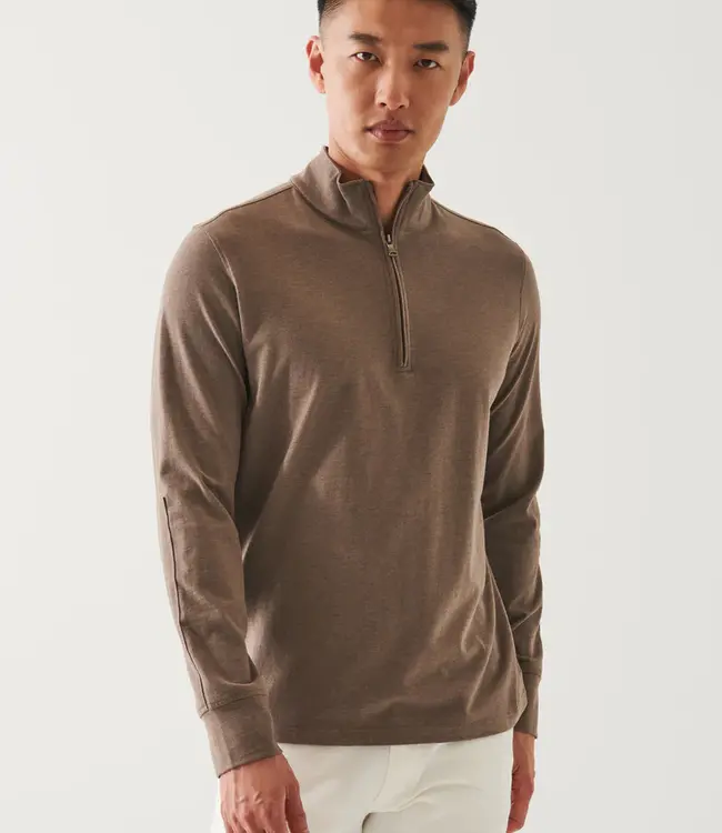 Patrick Assaraf Barley Cotton Blend 1/4 Zip