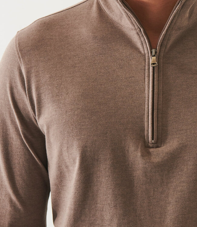 Patrick Assaraf Barley Cotton Blend 1/4 Zip