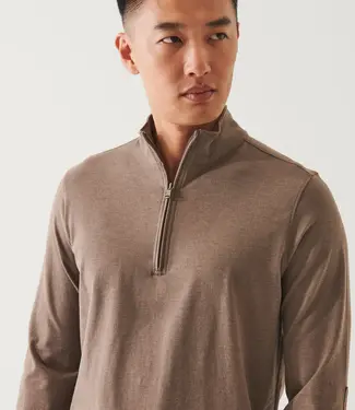 patrick assaraf Barley Cotton Blend 1/4 Zip