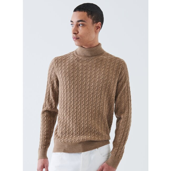 Patrick Assaraf Barn Owl Extra Fine Merino Wool 12GG Turtle Neck