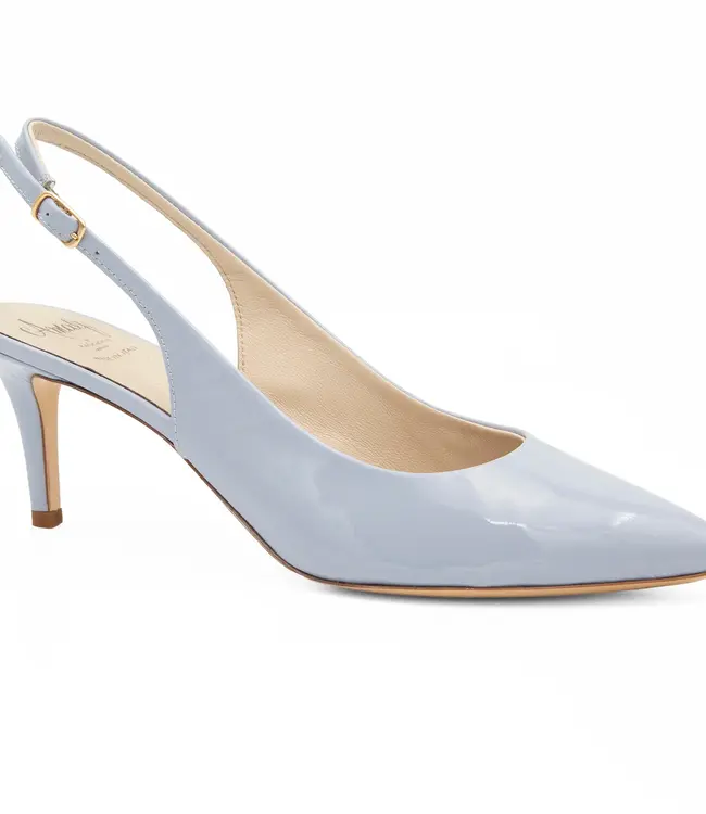 Amalfi by Rangoni Pacha Cashmere Light Blue Suede Sling Back