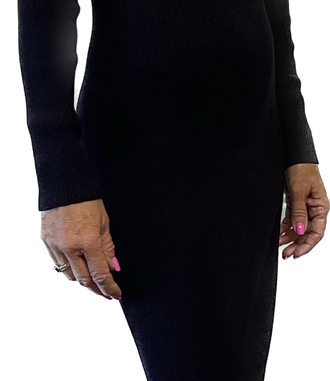 Paola Bernardi Graziela Black Crisscross Dress