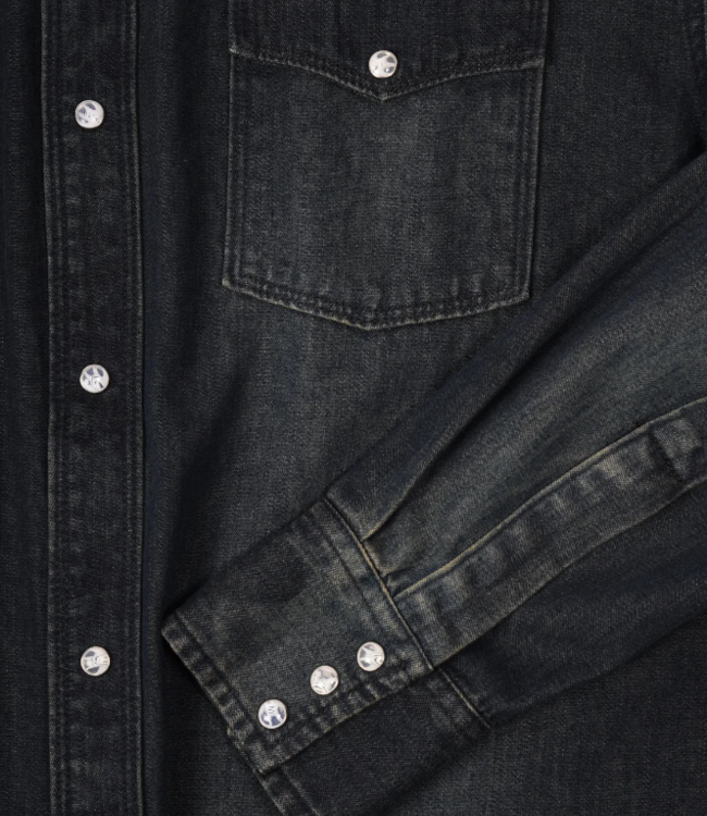 Q by Flynt Alamito Denim Button Down