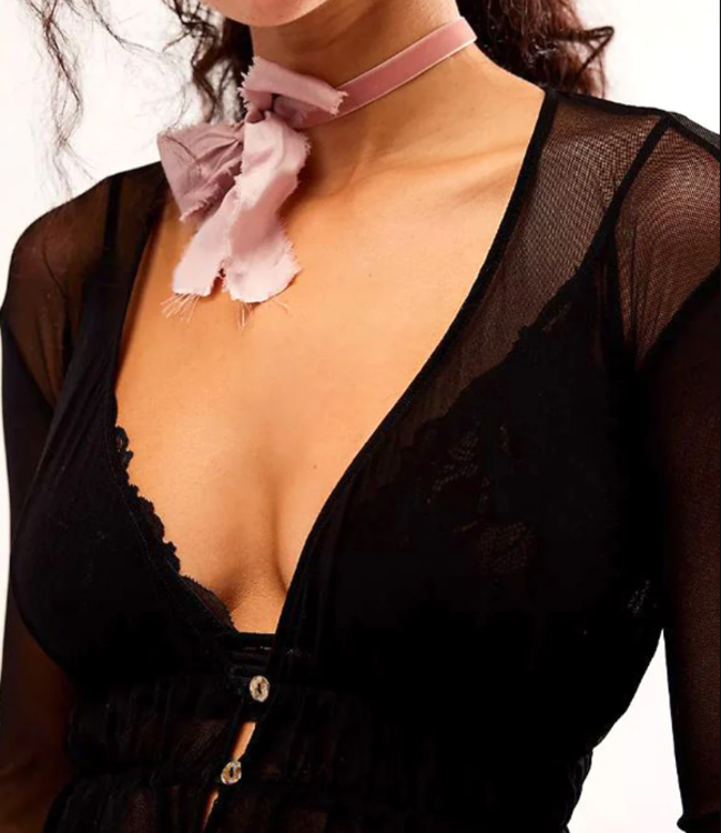 Only Hearts Tulle Ruched Cardigan