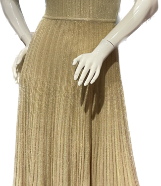 Paola Bernardi Keila Halter Pleated Dress