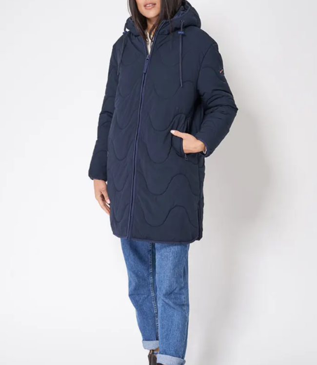Batela Batela Olive Quilted Rain Coat