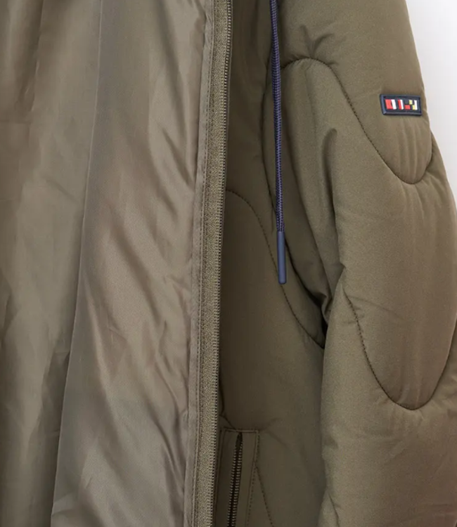 Batela Batela Olive Quilted Rain Coat