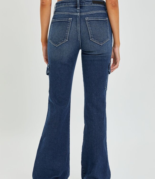 Cello Cello Dark Wash Cargo Denim