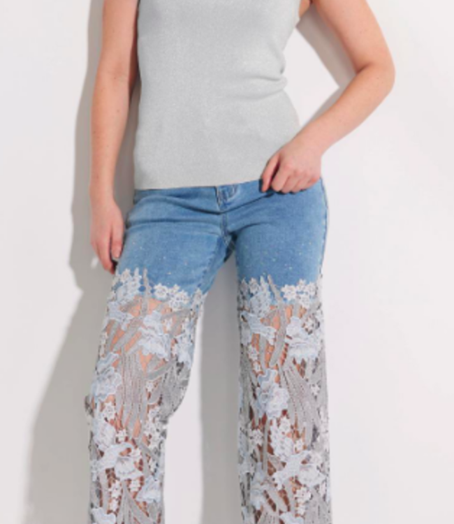 Oolala Denim with Crochet Bottom