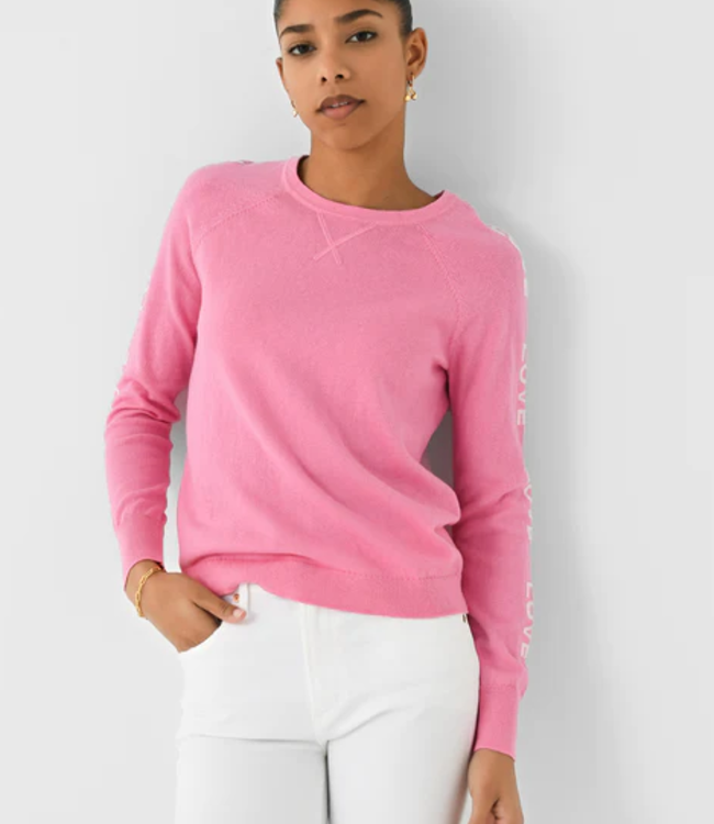 J Society Love Sleeve Crew Pink Bettina s of Los Gatos