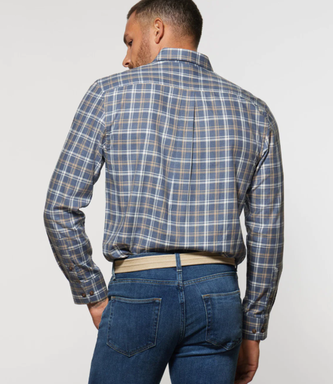 Johnnie-O Albany Tan/Navy Print