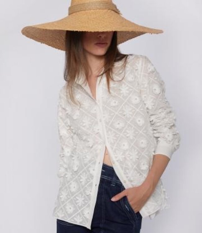 Vilagallo White Aplica' Blouse