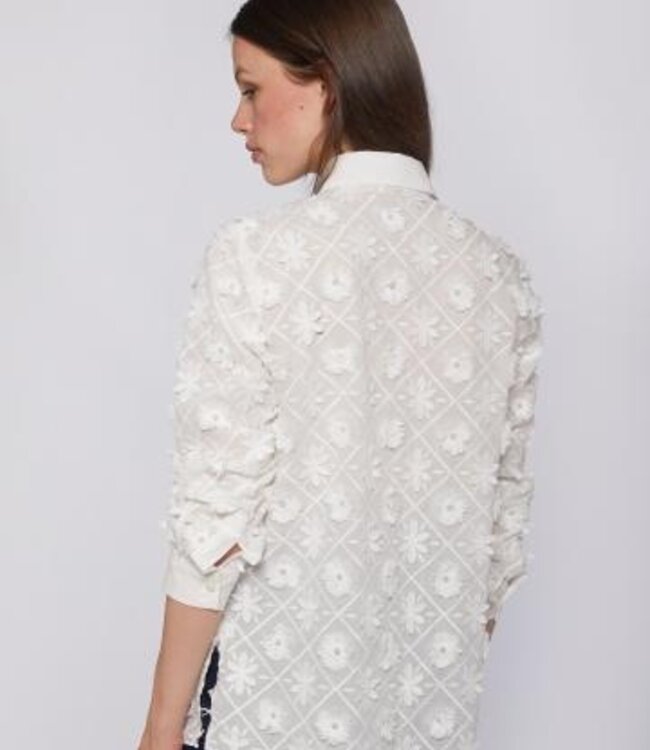 Vilagallo White Aplica' Blouse